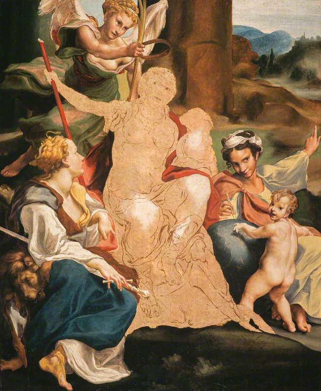 Une allégorie de la vertu (inachevée) - Antonio da Correggio