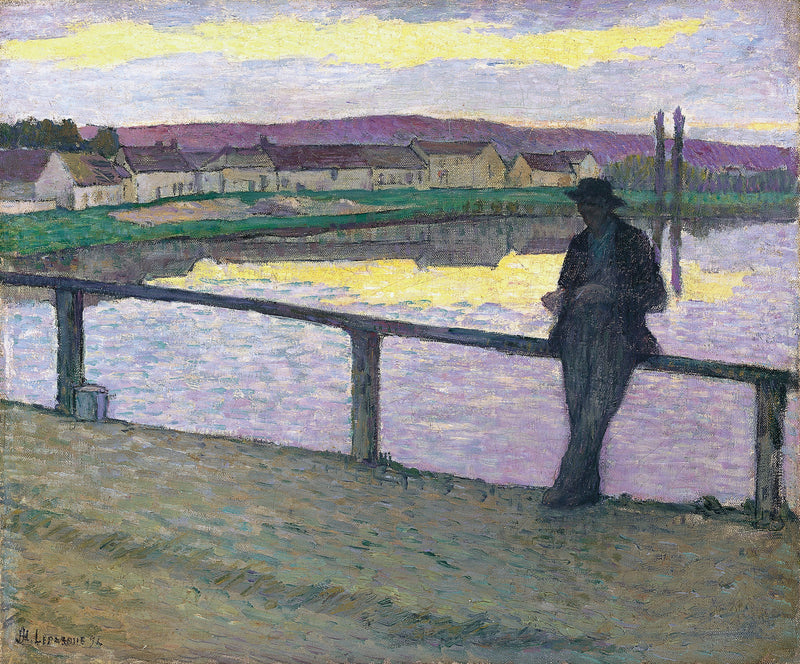 Tramonto su Pont-Aven (Giovane in riva al mare) - Henri Lebasque
