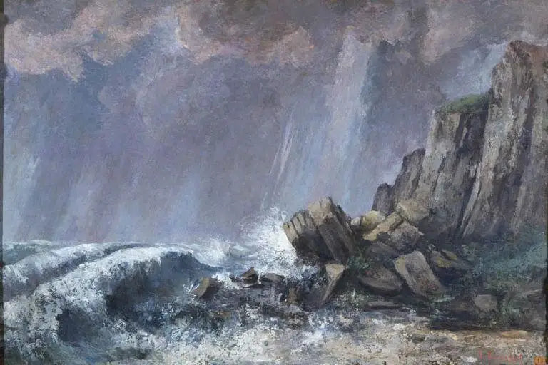 La Trombe Étretat - Gustave Courbet - Alpha Reproduction