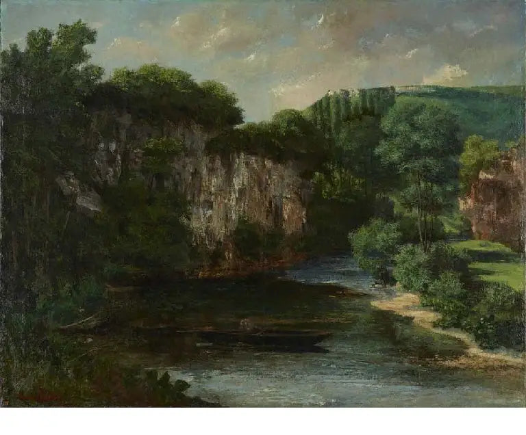 La roche Oraguay vallon de Maisières Doubs - Gustave Courbet - Alpha Reproduction