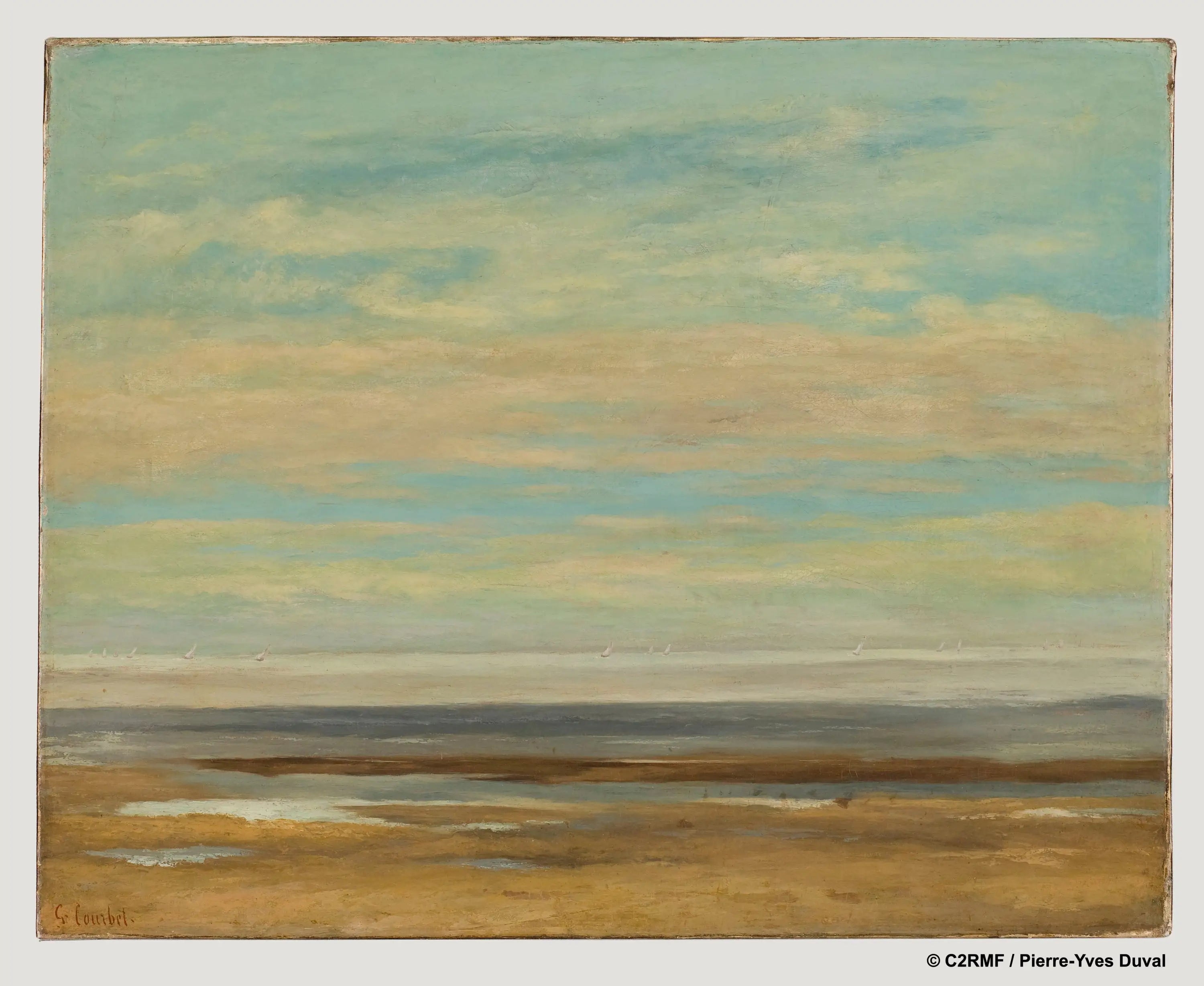 Mer calme à Palavas - Gustave Courbet - Alpha Reproduction