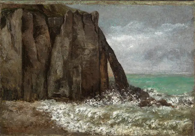 La plage d’Étretat - Gustave Courbet - Alpha Reproduction