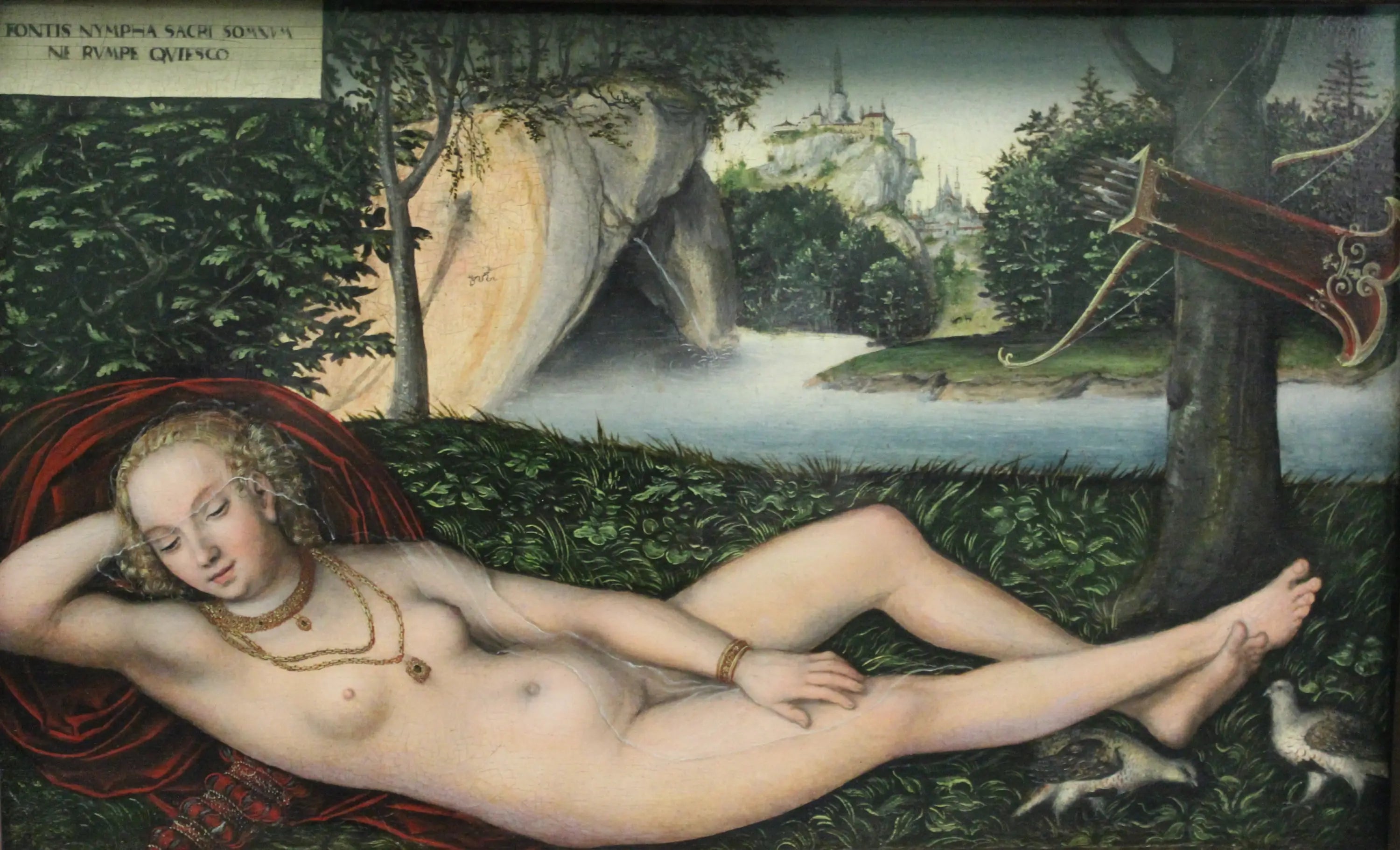 La Nymphe à la source - Lucas Cranach the Elder - Alpha Reproduction