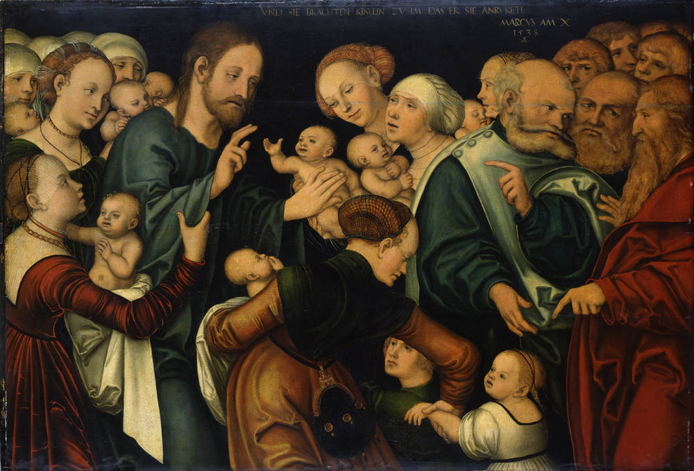Le Christ bénissant les enfants - Lucas Cranach the Elder - Alpha Reproduction