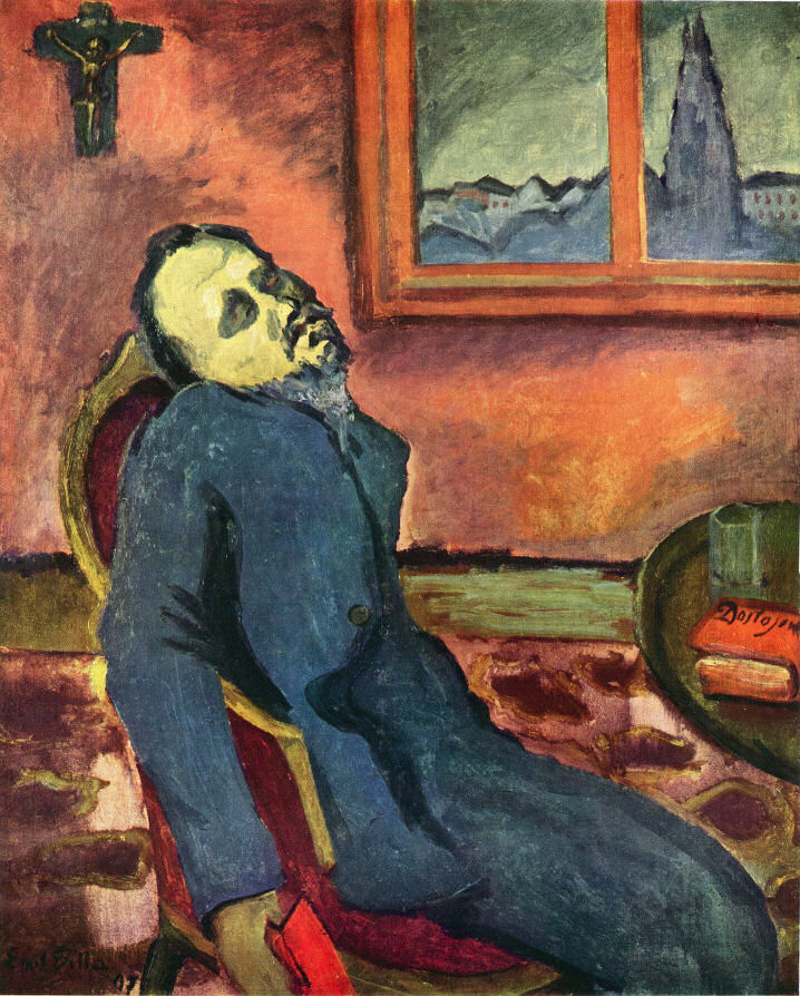 Le Lecteur de Dostoïevski, Emil Filla, 1907
