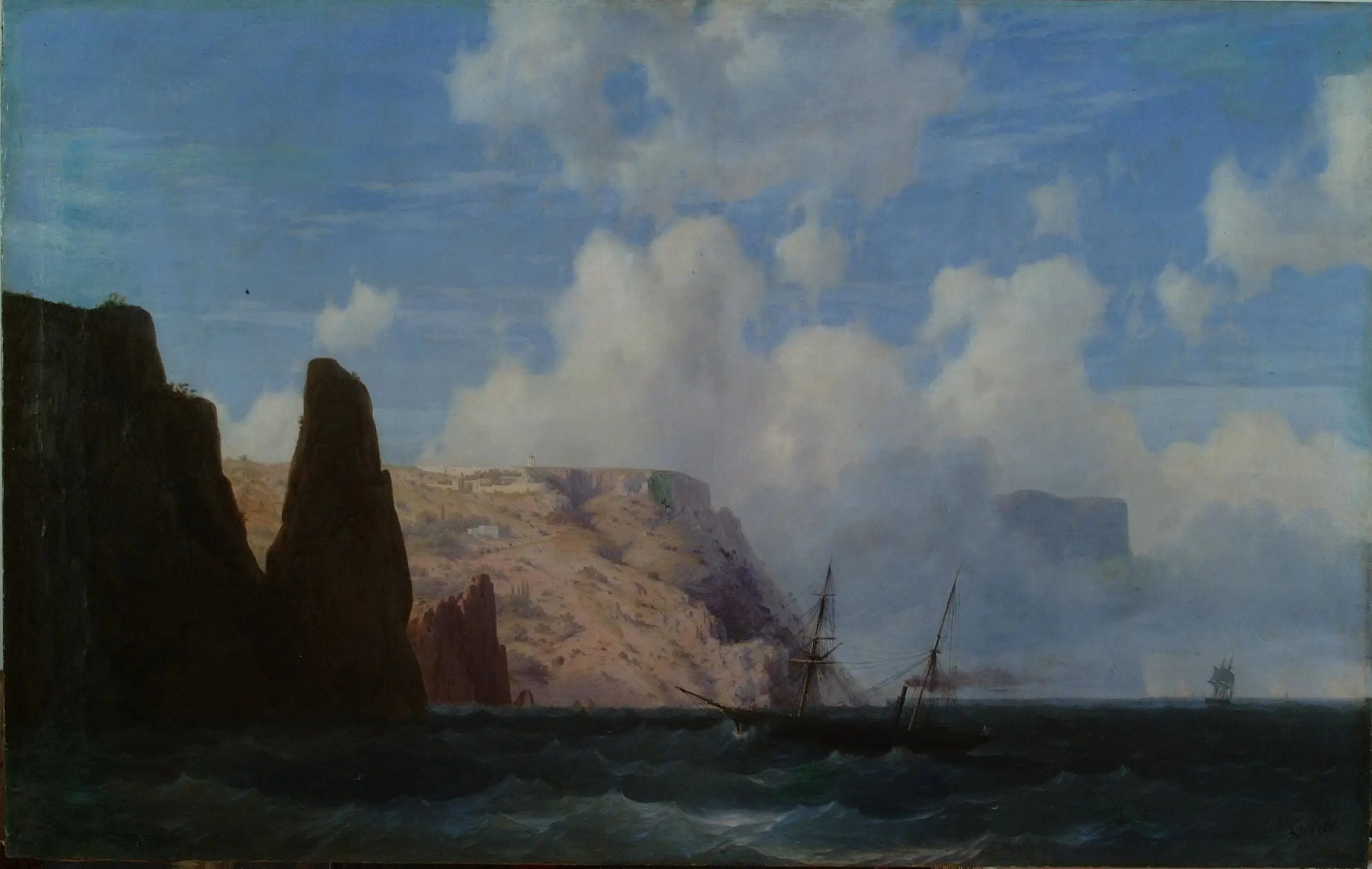 Falaises rocheuses - Ivan Aïvazovski - Alpha Reproduction