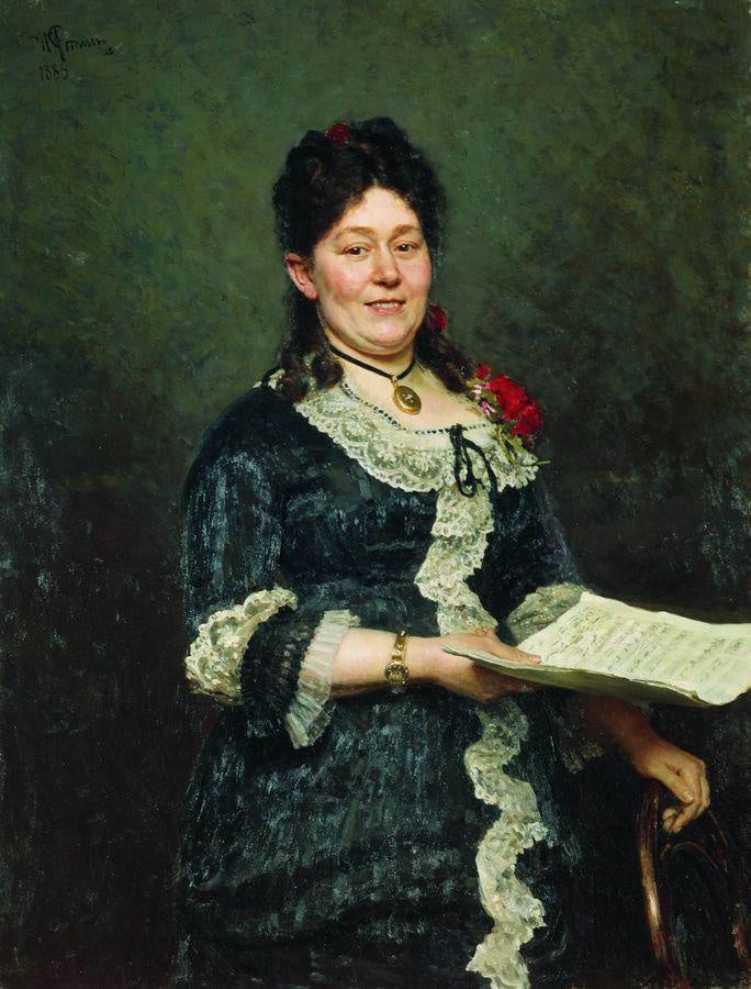 Portrait d'Alexandra Molas - Ilya Repin
