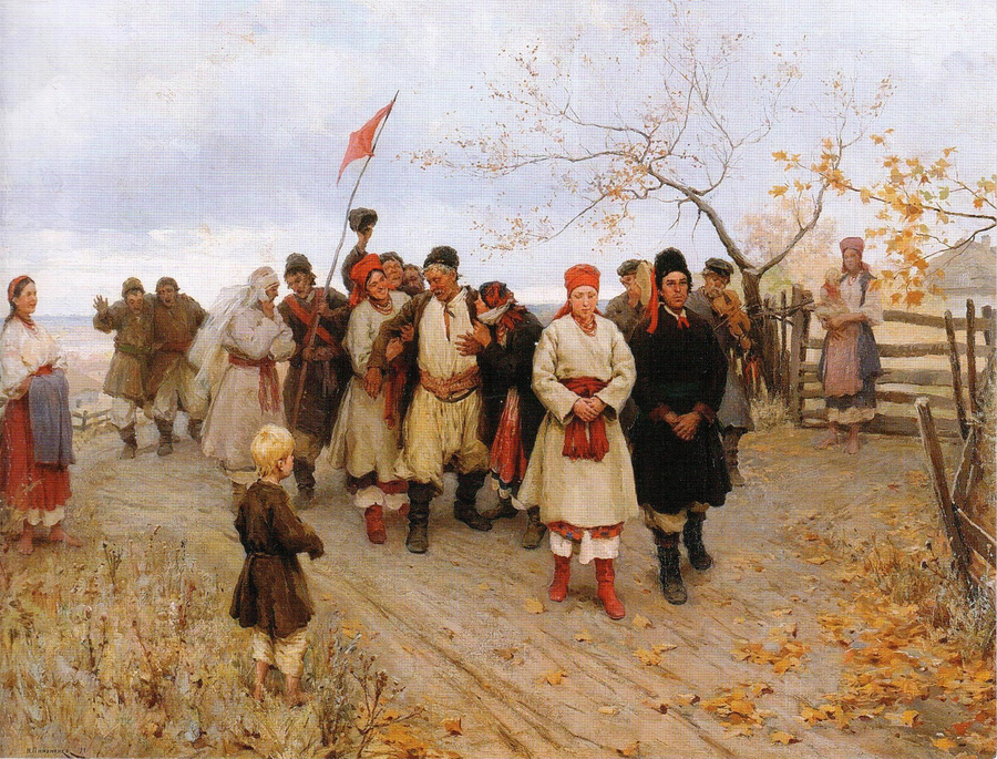 Noces dans le gouvernement de Kyiv, Mykola Pymonenko, 1891