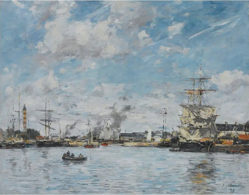 Deanville. Il Bacino - Eugène Boudin