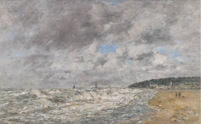 Deauville, la riva in tempesta - Eugène Boudin