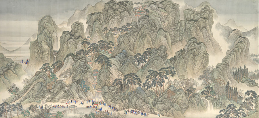 The Kangxi Emperor's Southern Inspection Tour, Scroll Three: Ji'nan to Mount Tai - Wang Hui