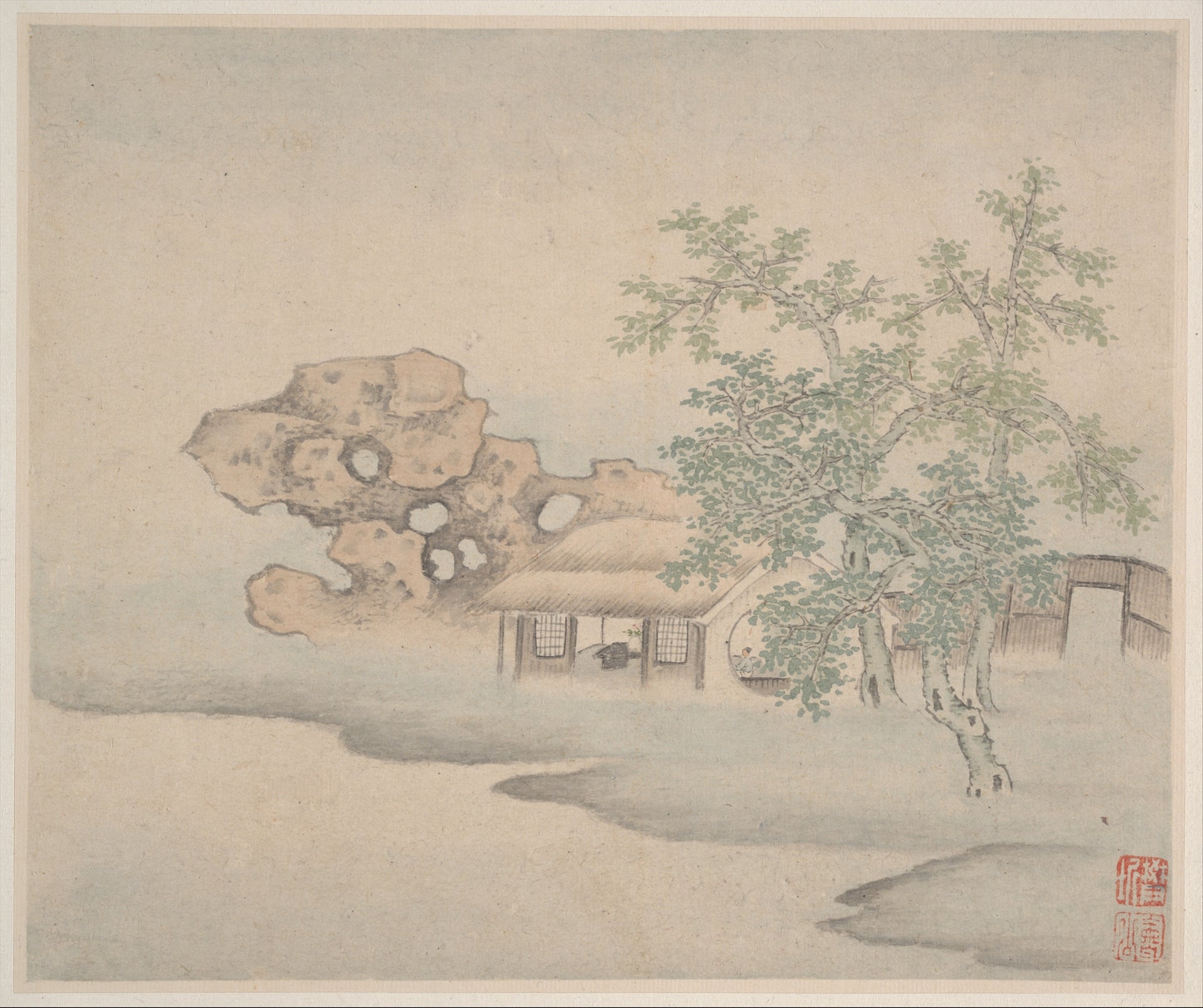 Landscapes, Fan Qi, dated 1646 — peinture chinoise
