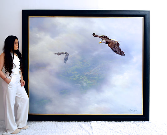 Aquila in Volo – Issaret | Dimensioni: 200 x 170 cm