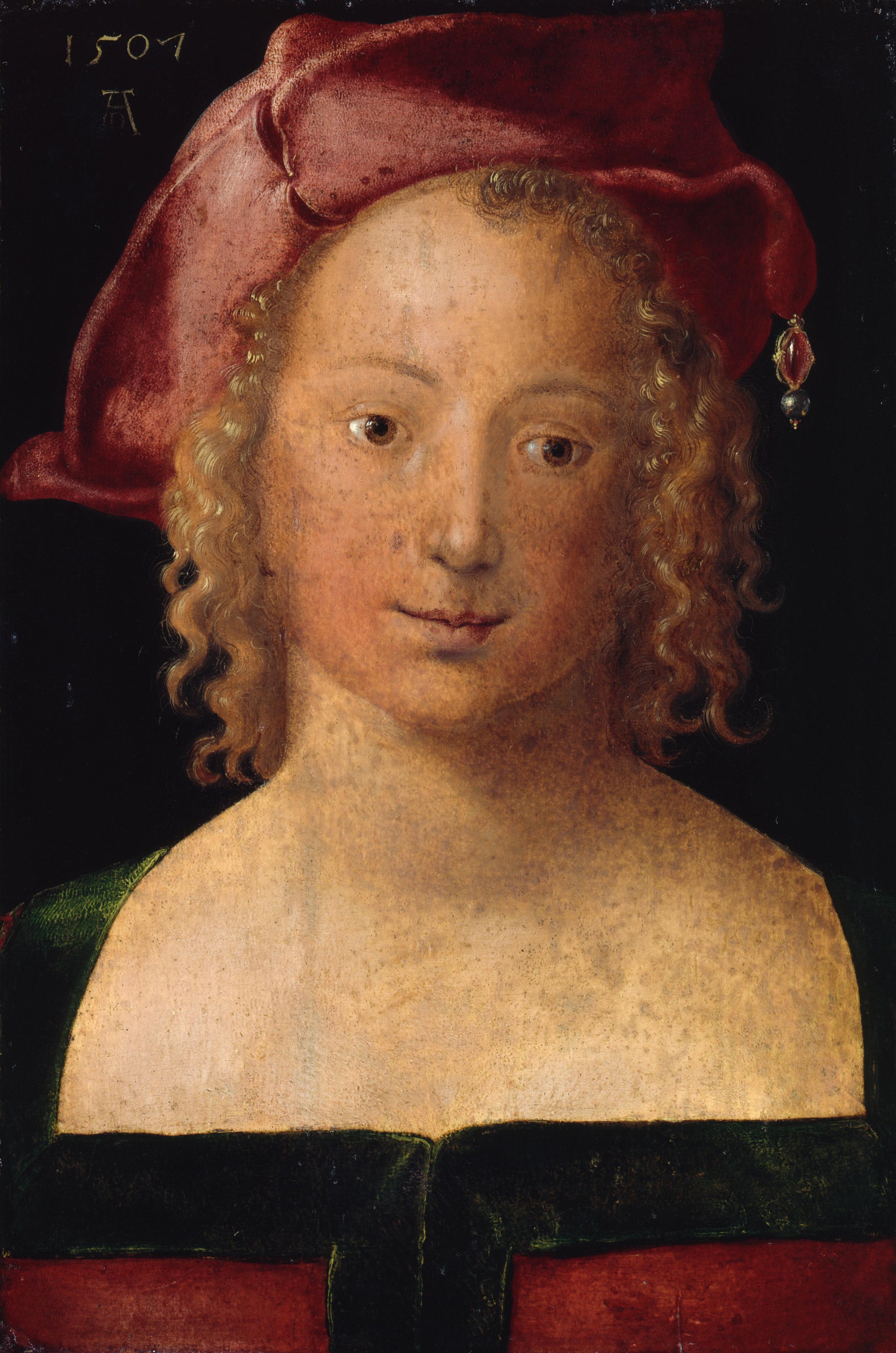 Giovane donna con berretto rosso - Albrecht Dürer