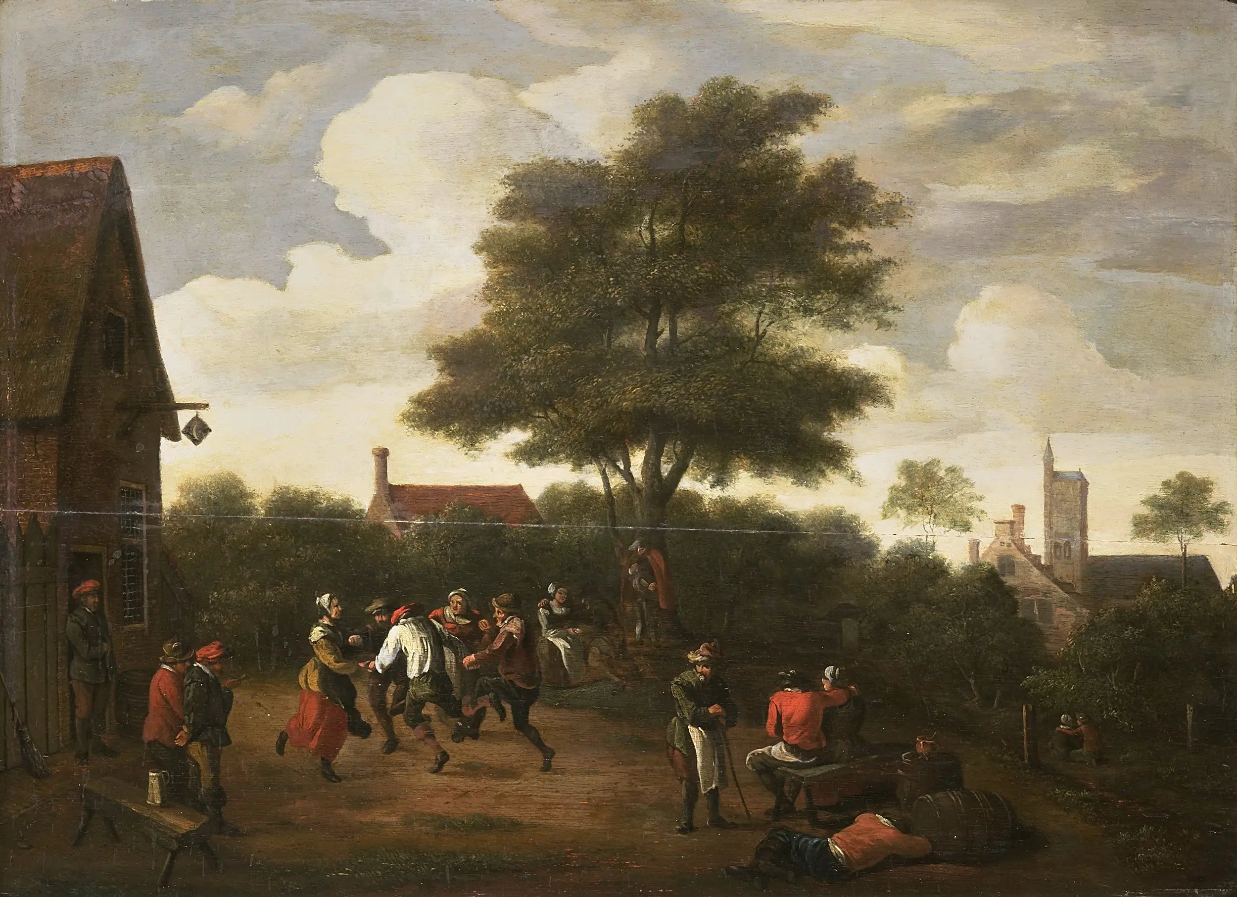 Paysans dansant - David Teniers le Jeune - Alpha Reproduction