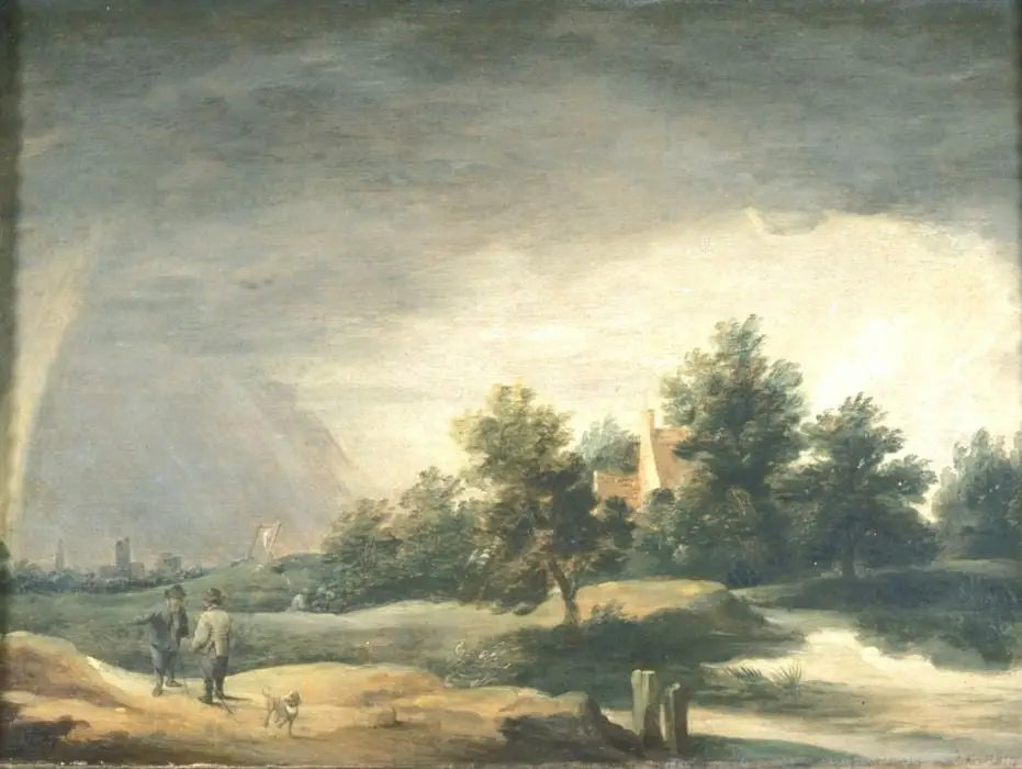 Paysage avec arc-en-ciel - David Teniers le Jeune - Alpha Reproduction