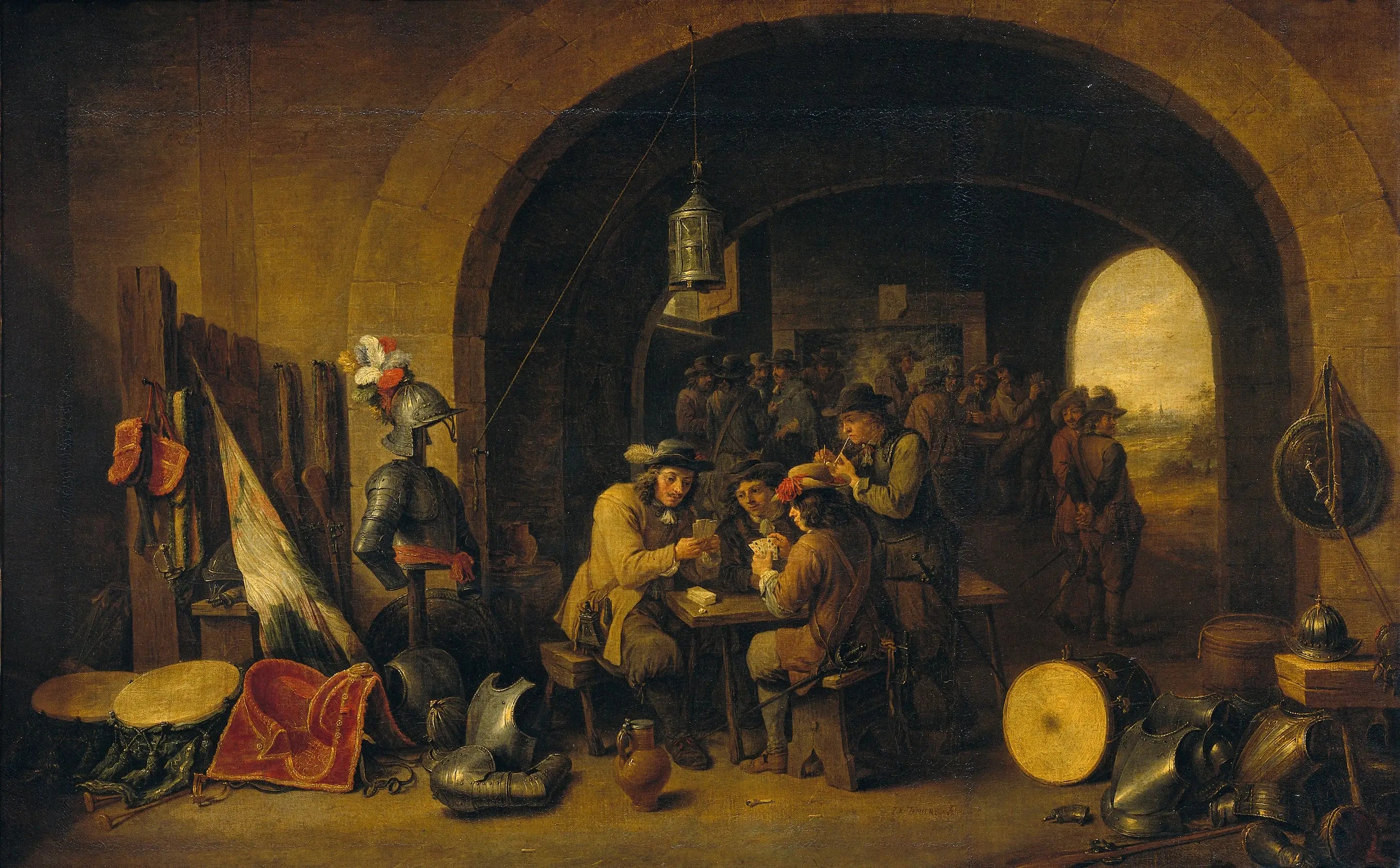 Salle de garde - David Teniers le Jeune - Alpha Reproduction