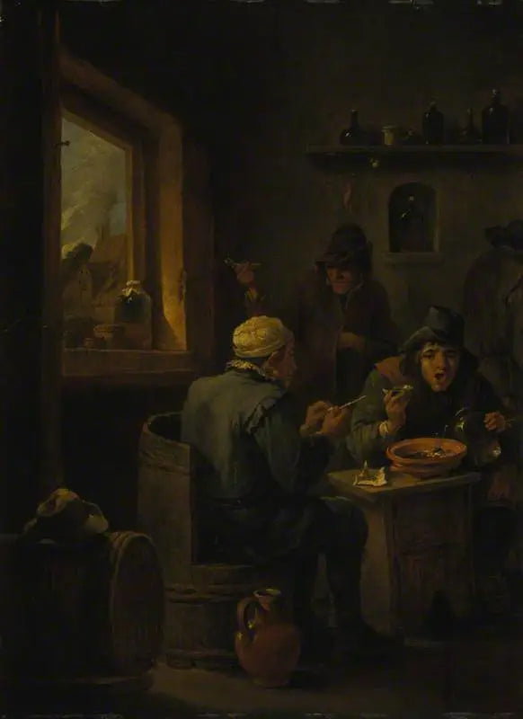 Les rustres boivent - David Teniers le Jeune - Alpha Reproduction