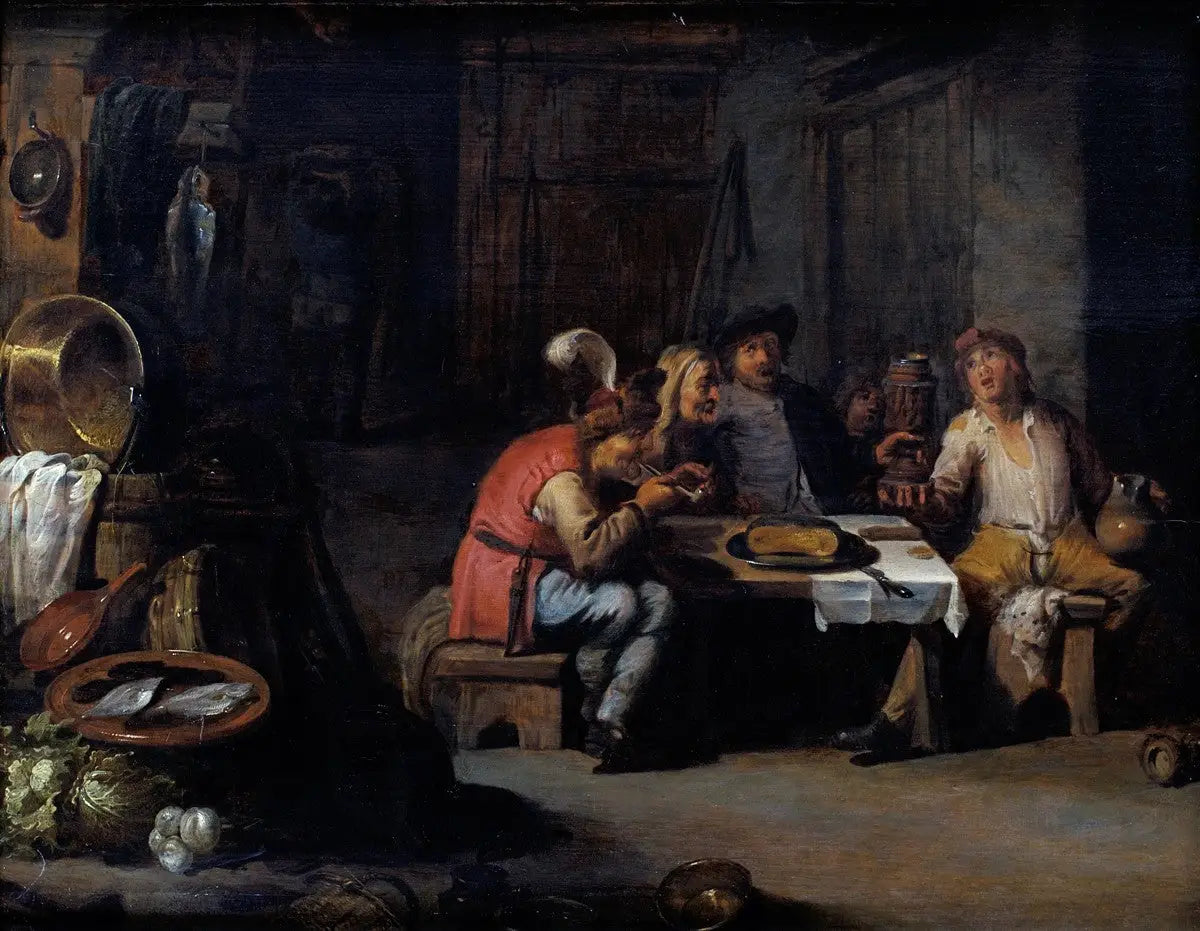 Intérieur d’une brasserie - David Teniers le Jeune - Alpha Reproduction