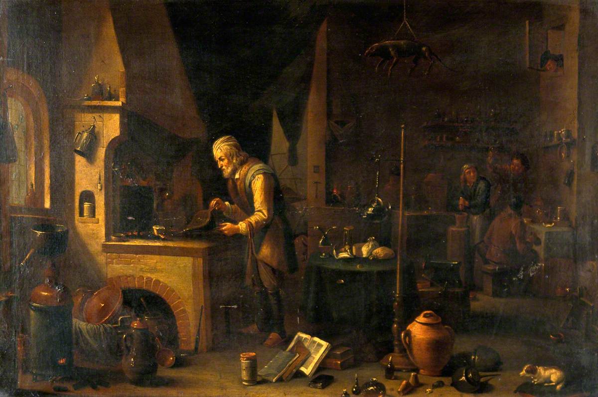 Un alchimiste dans son laboratoire - David Teniers le Jeune