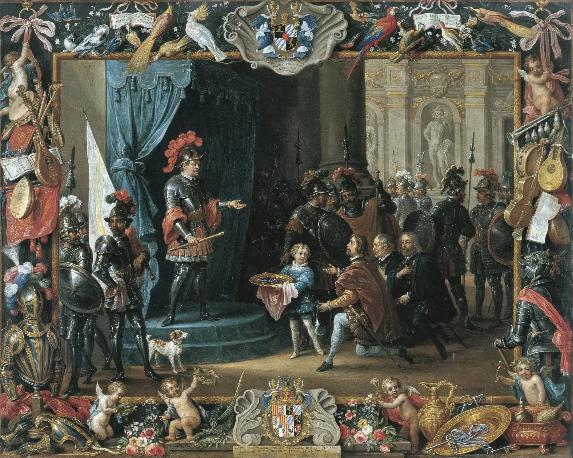 La soumission des rebelles siciliens à Antonio de Moncada en 1411 - David Teniers le Jeune - Alpha Reproduction