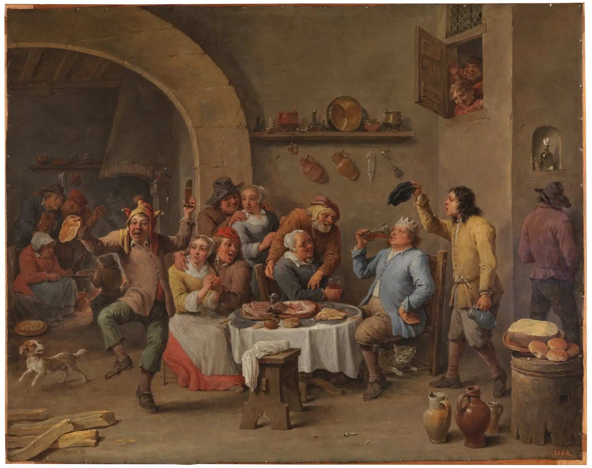 Le roi boit - David Teniers le Jeune - Alpha Reproduction