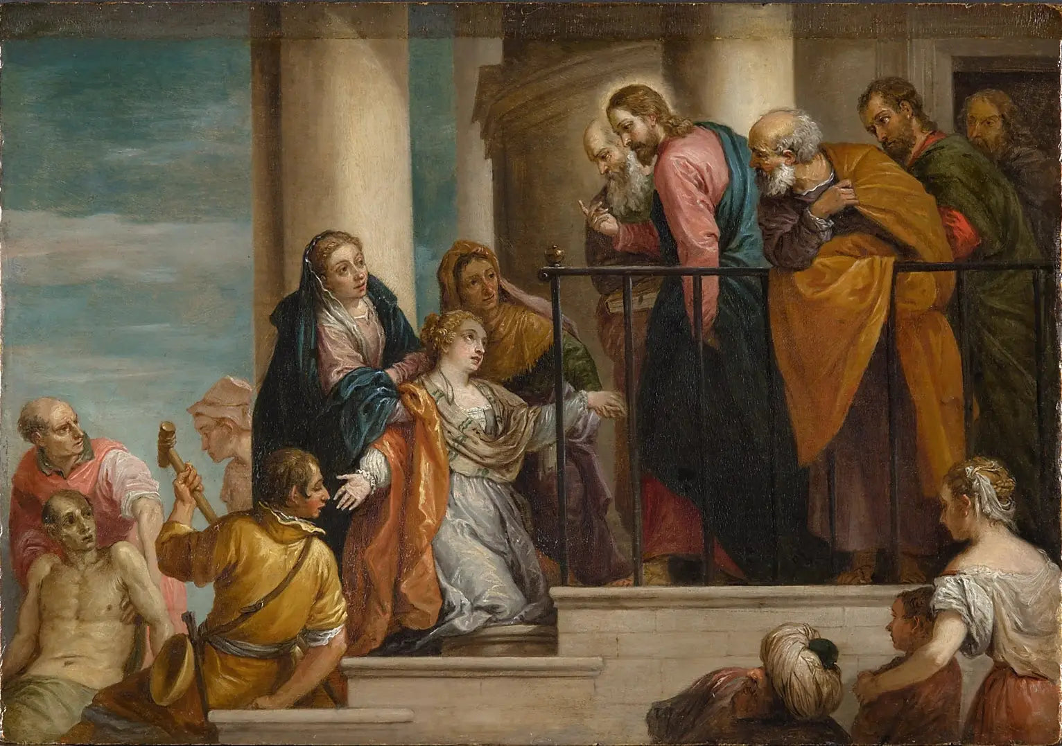 L’éducation du jeune homme de Naïn - David Teniers le Jeune - Alpha Reproduction