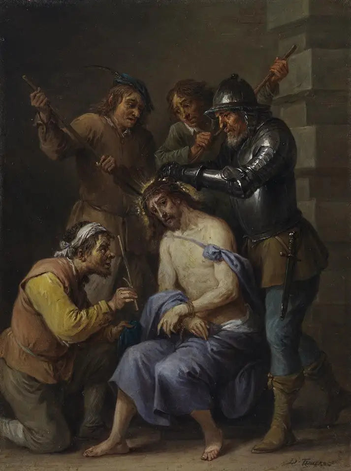 Les quinze secrets du rosaire: le couronnement d’épines du Christ - David Teniers le Jeune - Alpha Reproduction