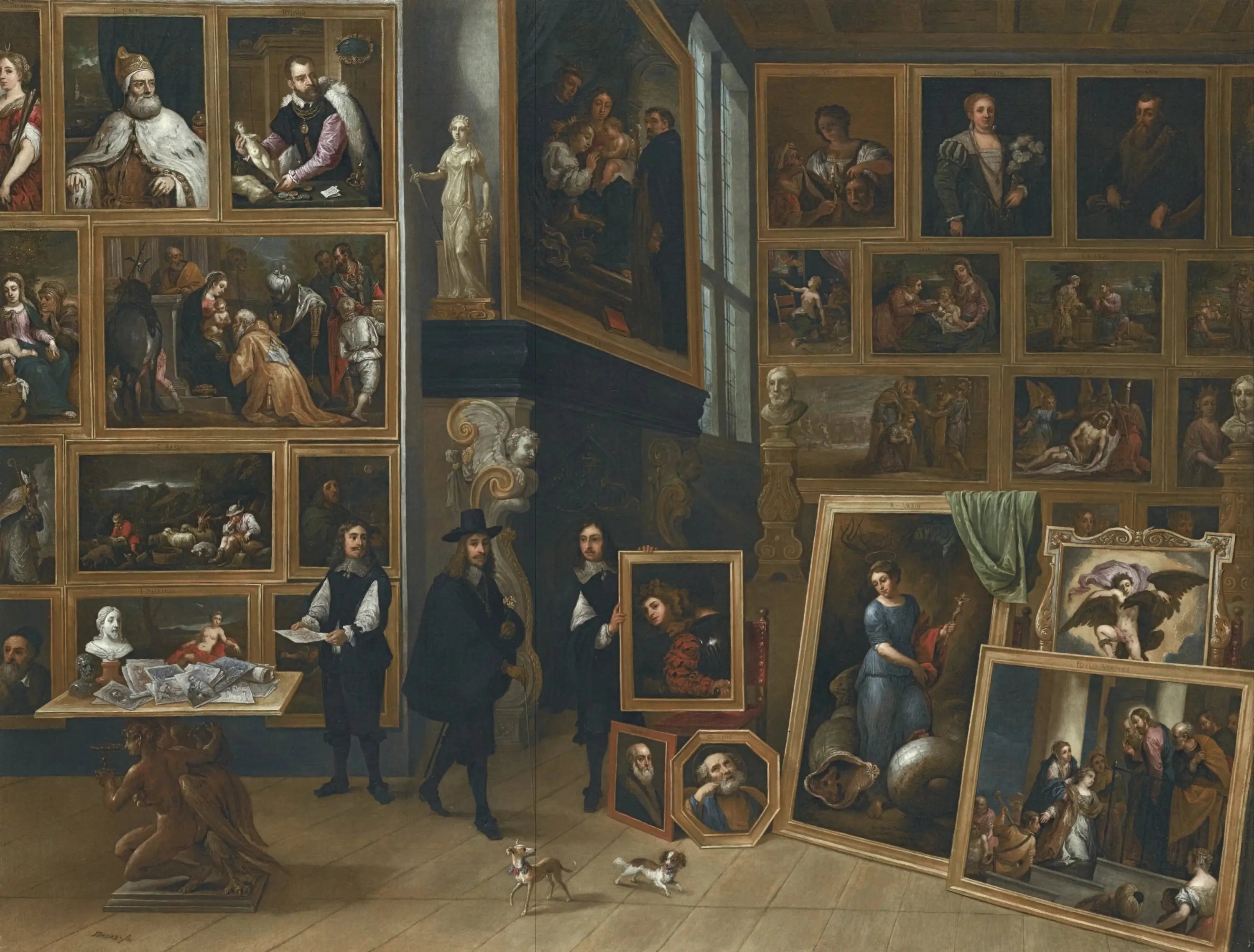 L’Archiduc Léopold-Guillaume dans sa galerie à Bruxelles - David Teniers le Jeune - Alpha Reproduction