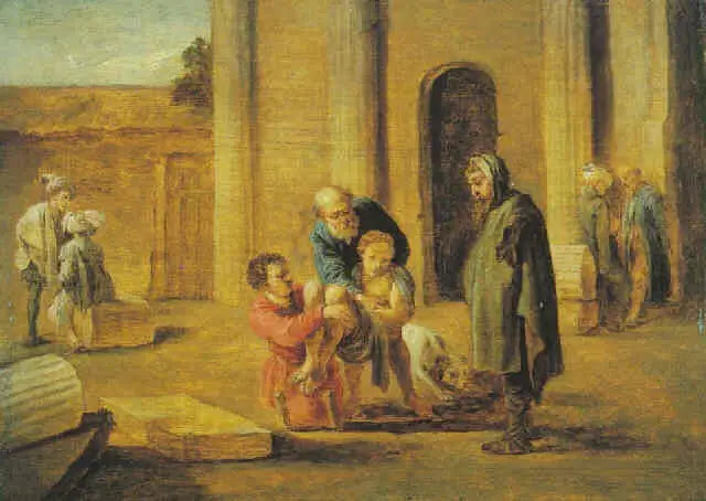 Tobie et l’Israélite mort (d’après Domenico Fetti) - David Teniers le Jeune - Alpha Reproduction