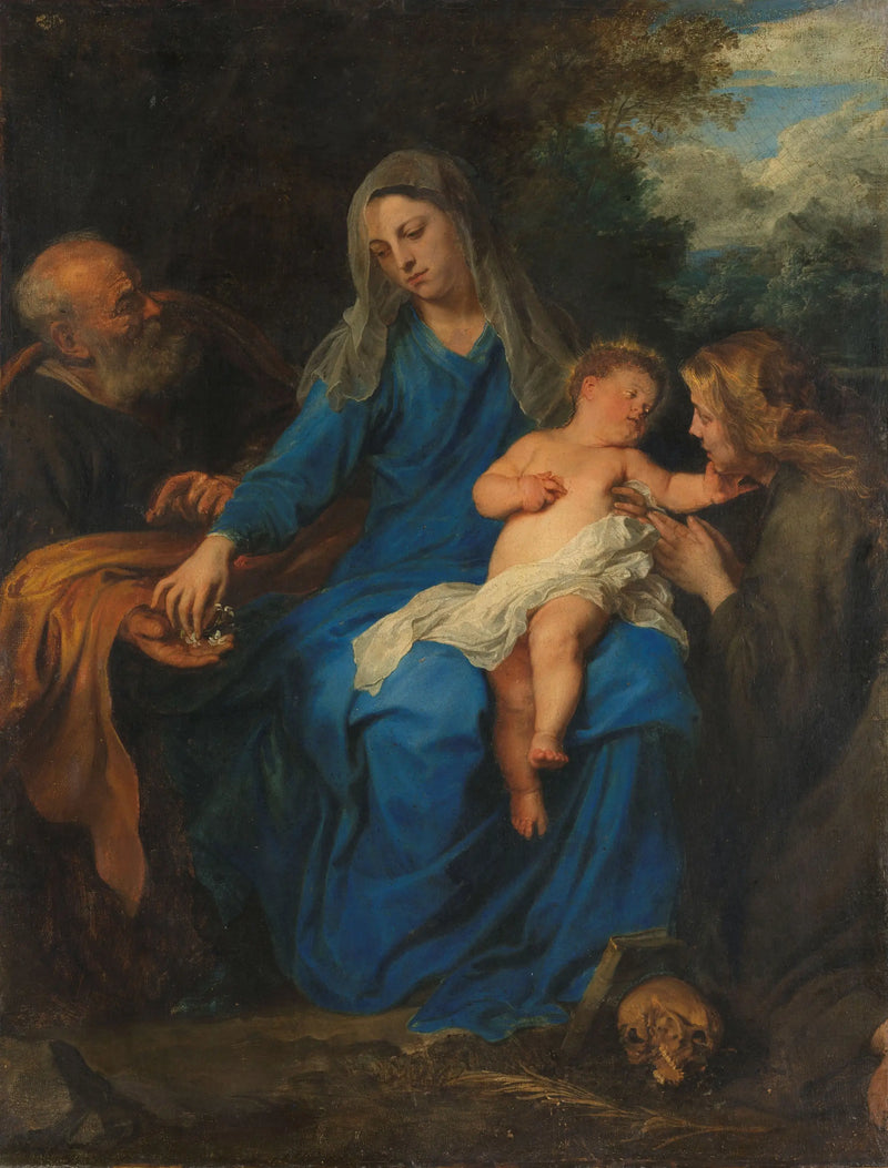 La Santa Famiglia con Maria Maddalena - Antoine van Dyck
