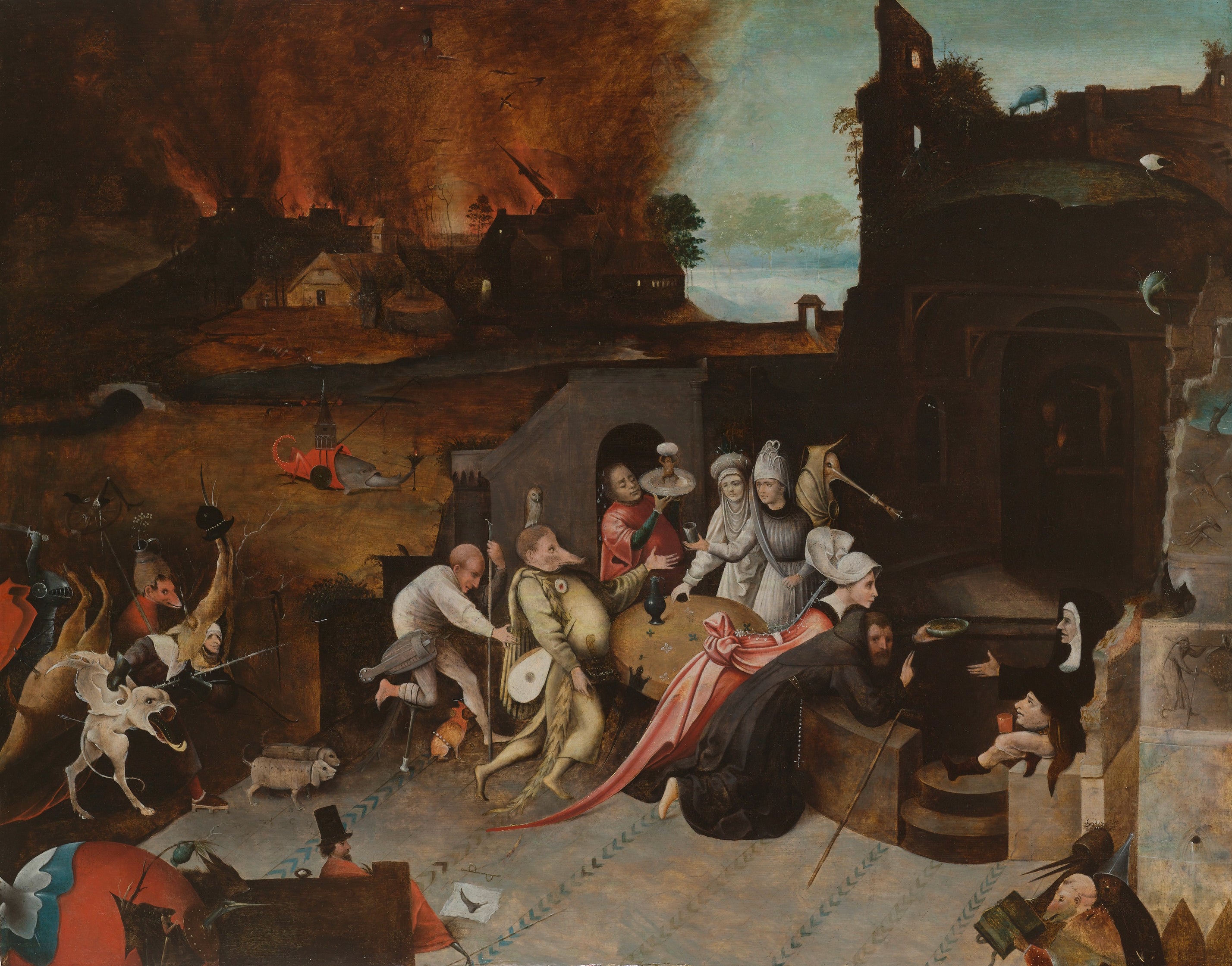 La tentazione di sant'Antonio - Hieronymus Bosch