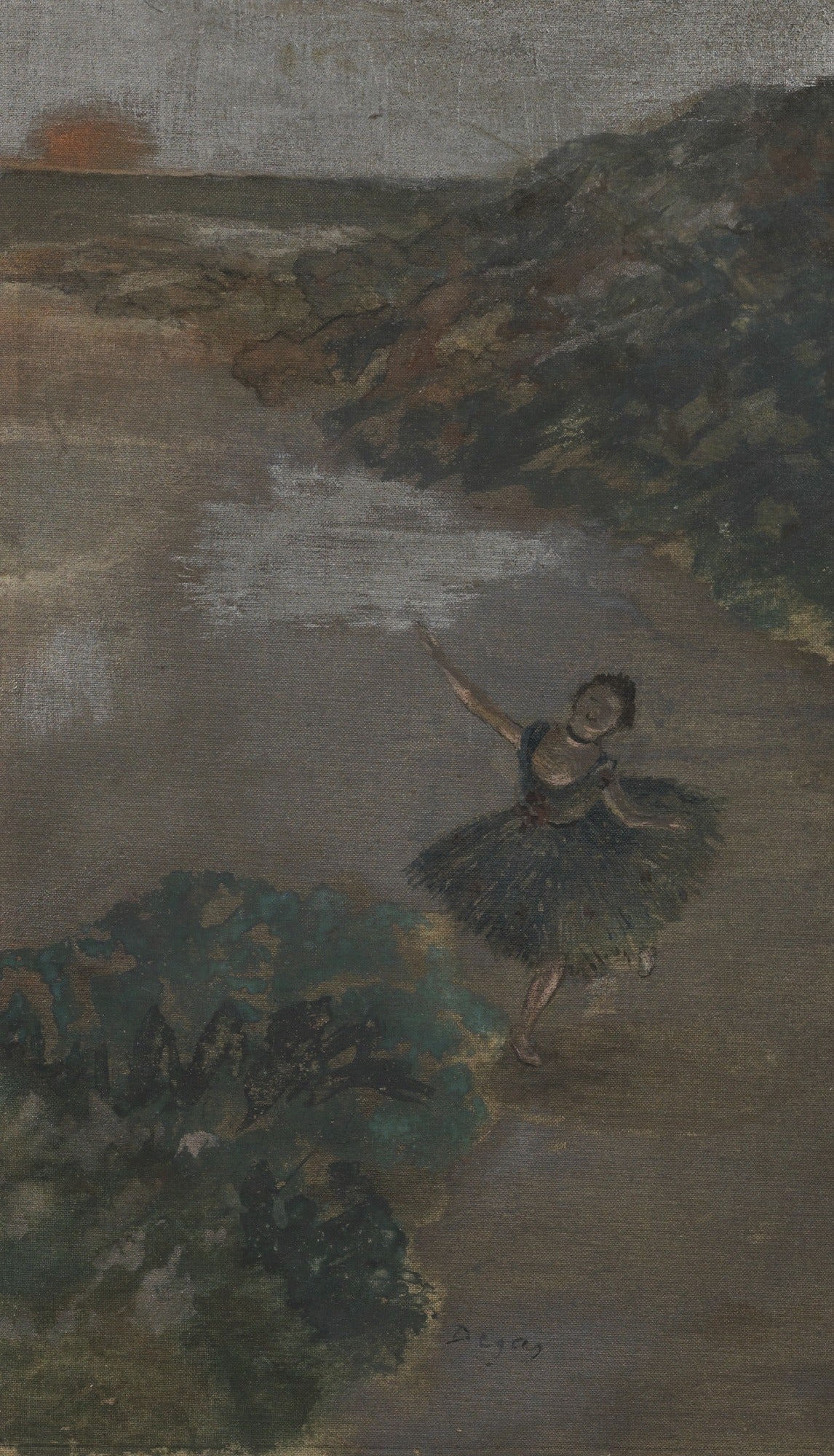 Reproduction du tableau « Danseur sur scène - Edgar Degas » par Alpha Reproduction en peinture à l’huile