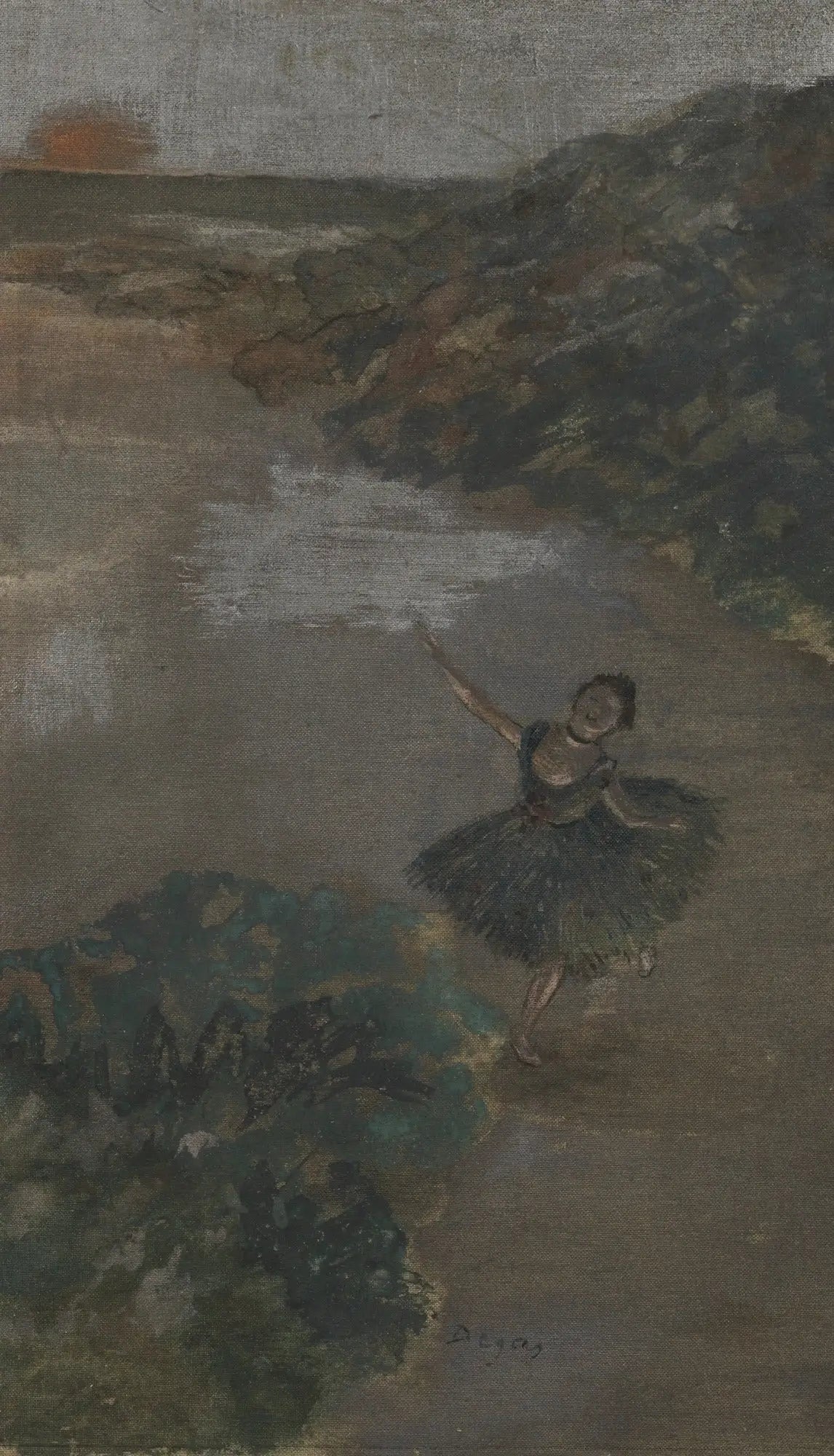 Reproduction du tableau « Danseur sur scène - Edgar Degas » par Alpha Reproduction en peinture à l’huile