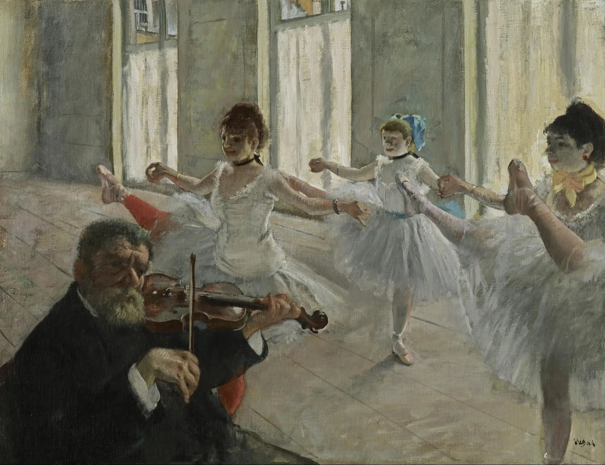 Reproduction du tableau « La répétition - Edgar Degas » par Alpha Reproduction en peinture à l’huile