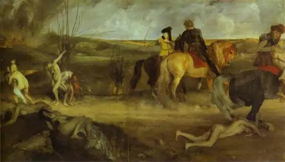 Scena di guerra nel Medioevo - Edgar Degas