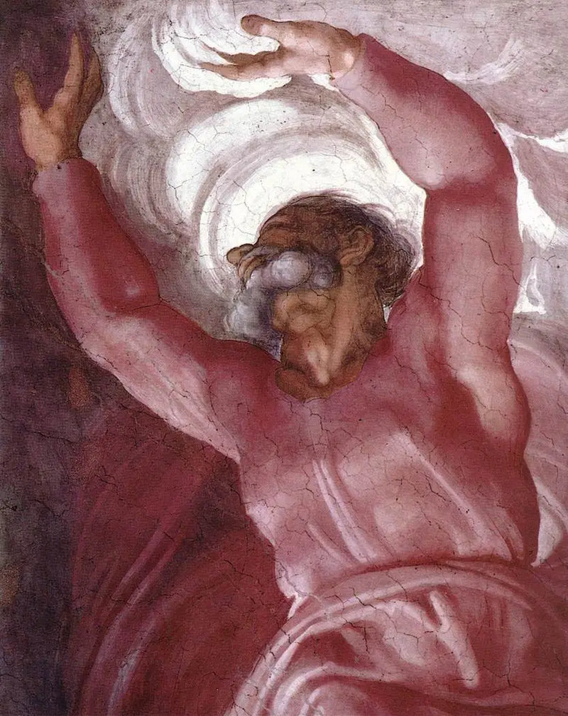 La Separazione della luce e delle tenebre - Michelangelo