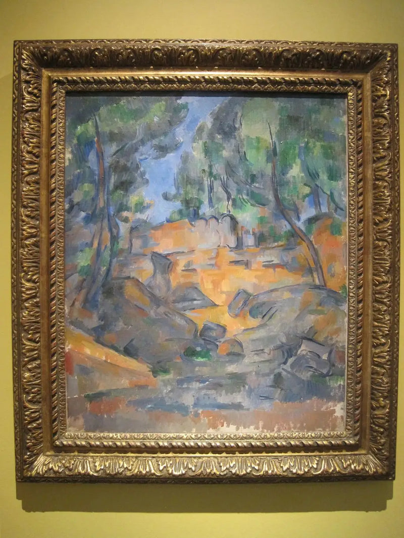 Alberi e rocce - Paul Cézanne