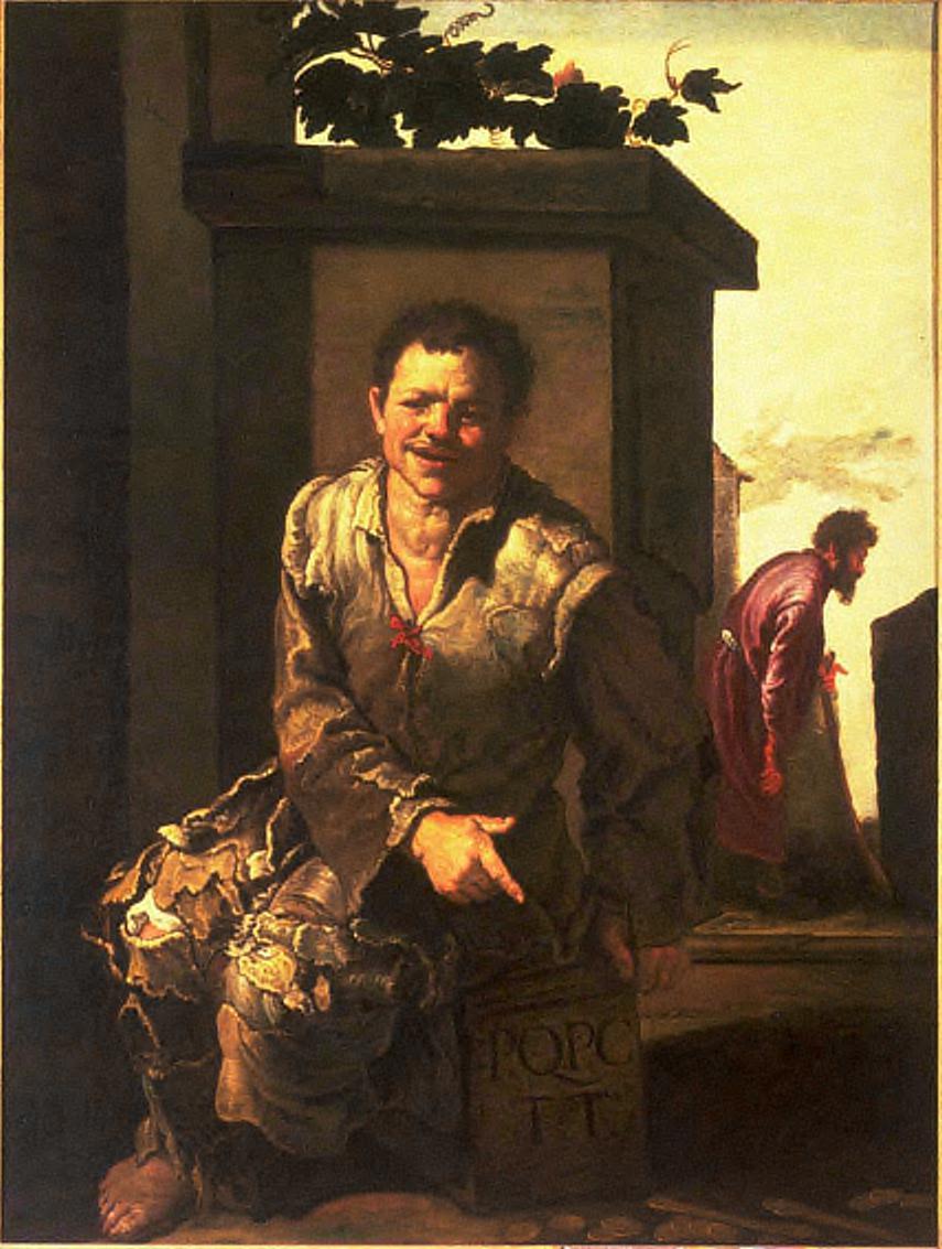 Le philosophe cynique Crates - Domenico Fetti image 1 reproduction de peinture à l’huile