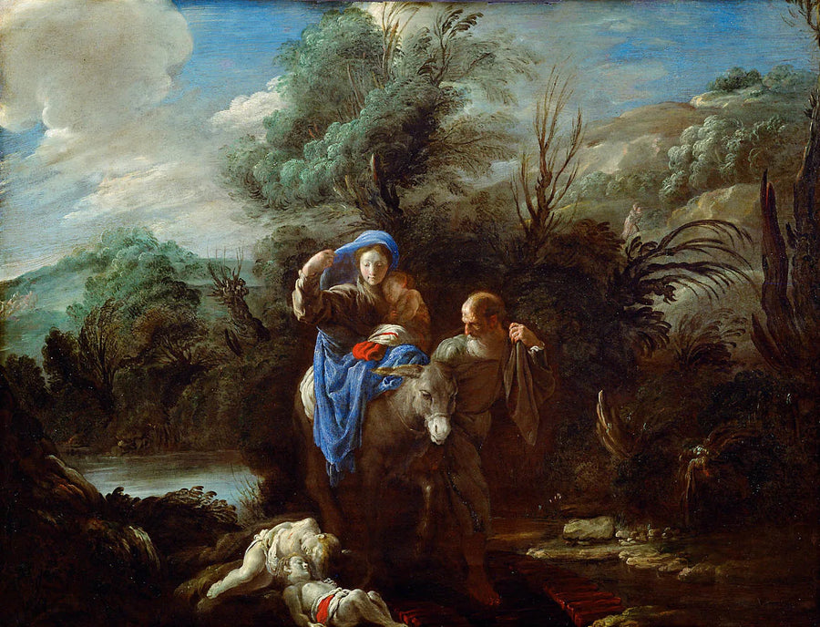 La fuite en Égypte - Domenico Fetti