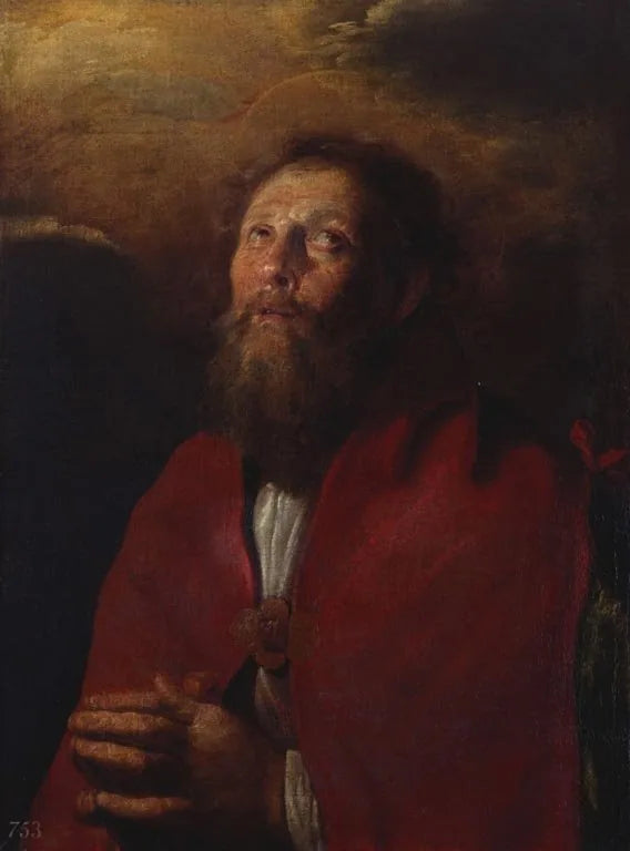 Un saint barbu en prière - Domenico Fetti