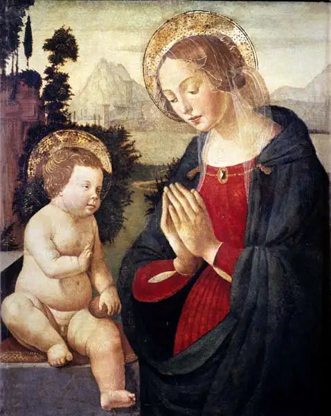 Adorazione del Bambino. - Domenico Ghirlandaio