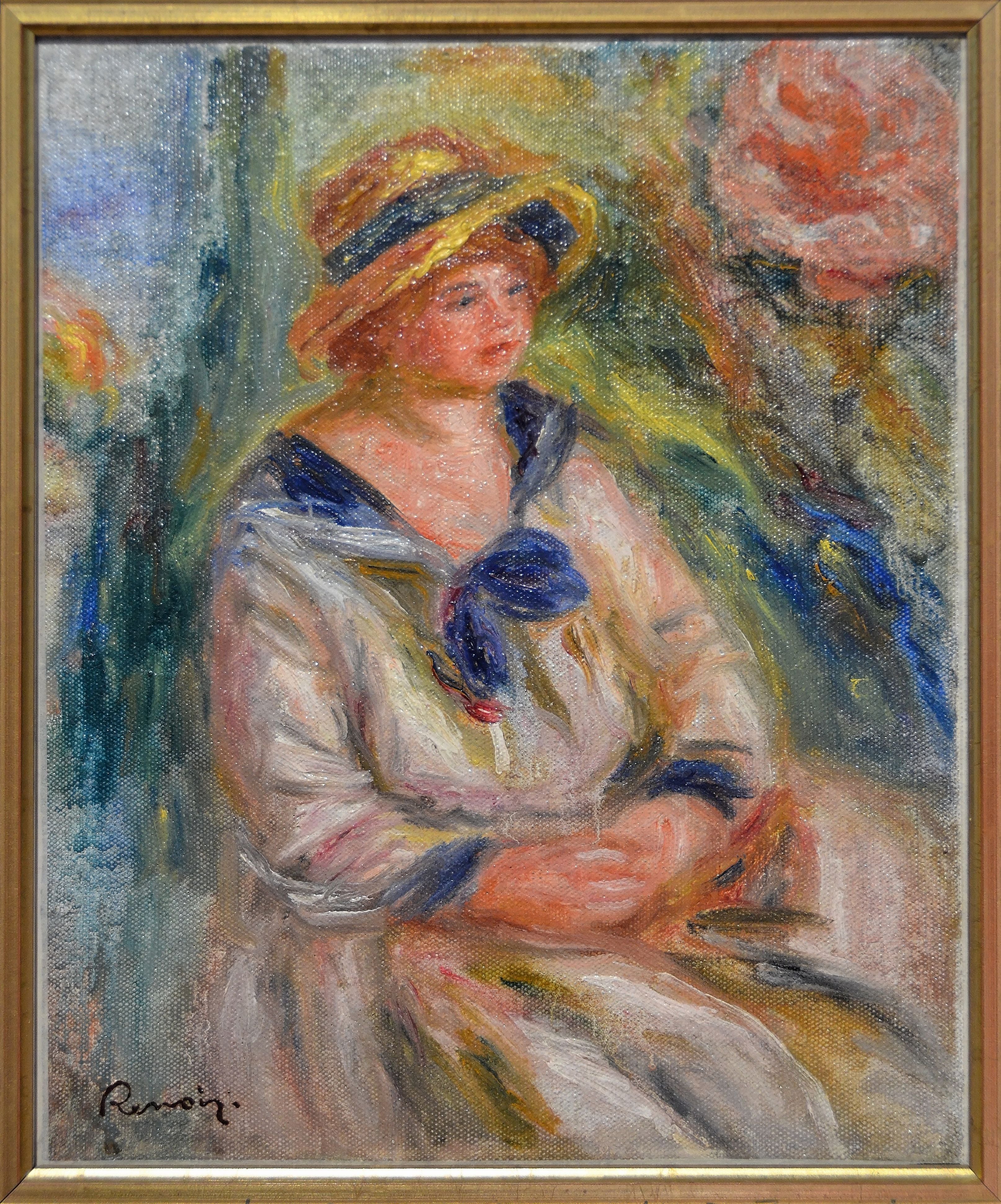 Reproduction du tableau « Étude pour un portrait - Pierre-Auguste Renoir » par Alpha Reproduction en peinture à l’huile