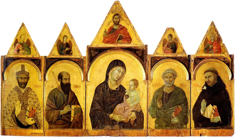 La Vergine con il Bambino e i santi - Duccio di Buoninsegna