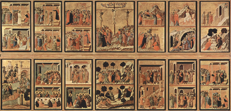 Riconfigurazione della schiena dell'altare della Maestà di Siena - Duccio di Buoninsegna