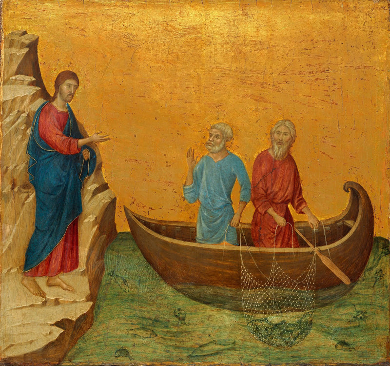 L'appello degli apostoli Pietro e Andrea - Duccio di Buoninsegna
