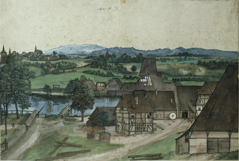 La Tréfilerie sulla Pegnitz, vicino a Norimberga - Albrecht Dürer