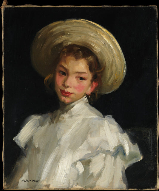 Jeune fille néerlandaise en blanc - Robert Henri - Reproductions de tableaux et peintures haut de gamme