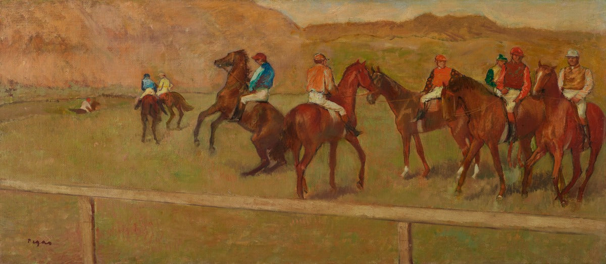 Reproduction du tableau « Avant le départ - Edgar Degas » par Alpha Reproduction en peinture à l’huile