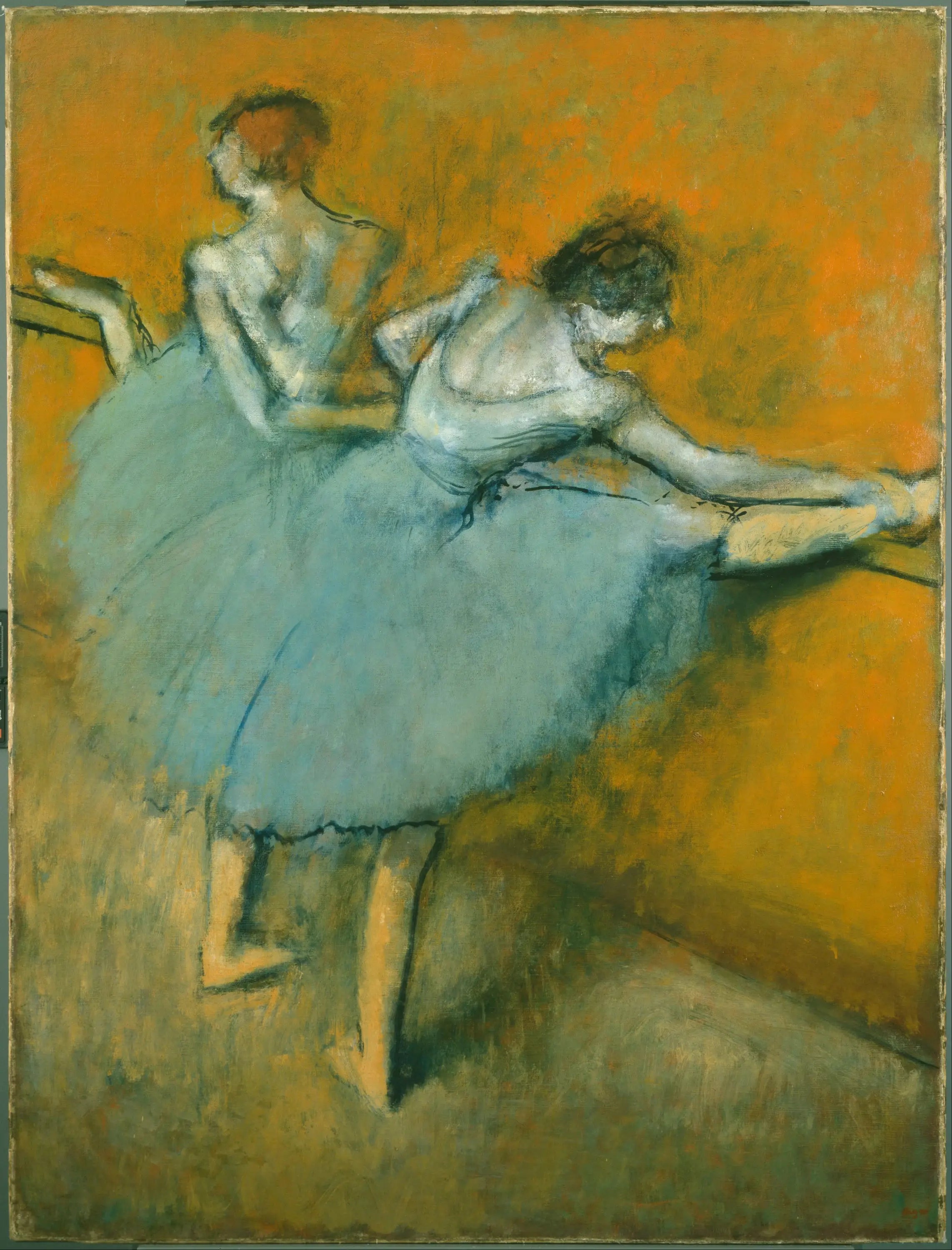 Reproduction du tableau « Danseuses à la barre - Edgar Degas » par Alpha Reproduction en peinture à l’huile